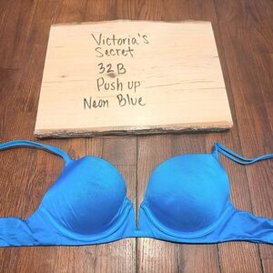 Victoria's Secret Vibrant Blue Push Up Bra